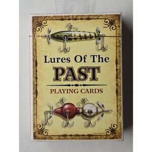 Rivers Edge Products Lures Of The Past Playing Cards Fishing Antique Lures